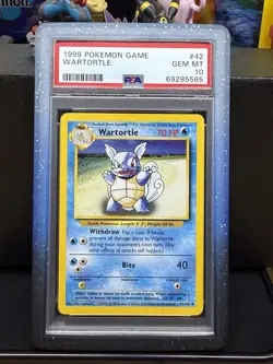 Pokemon Wartortle 1999 #42 PSA Gem Mint 10 - Image 1