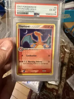 2007 POKEMON EX POWER KEEPERS CHARIZARD #6 HOLO PSA 6 EX #28308152 - Image 1