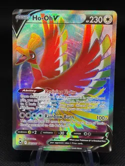 Ho-Oh V Ultra Rare Full Art - Pokemon Sword & Shield Silver Tempest #187 - Image 1