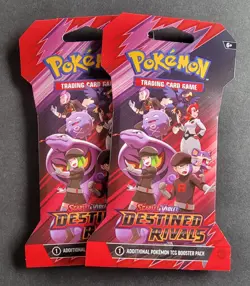 Pokemon | Destined Rivals | Scarlet & Violet | Booster Pack Factory Sealed (X2) - Image 1