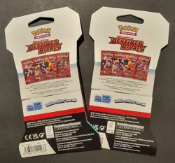 Pokemon | Destined Rivals | Scarlet & Violet | Booster Pack Factory Sealed (X2) - Image 2
