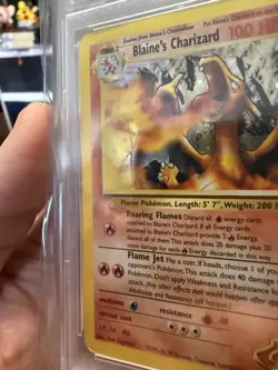 PSA 2 2000 Gym Challenge Blaine's Charizard 2/132 Holo Foil Pokemon Unlimited - Image 4