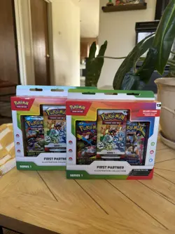 x2 Pokemon First Partner Illustration Collection Box Series 1 Sealed - Image 1