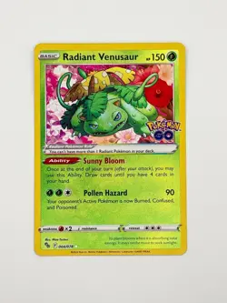 Radiant Venusaur - Pokemon GO 004/078 Radiant Rare NM - Image 1