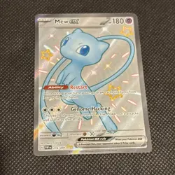 Pokemon Mew EX 216/091 Paldean Fates Full Art SV NM - Image 1
