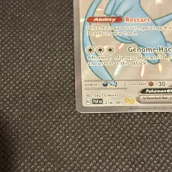 Pokemon Mew EX 216/091 Paldean Fates Full Art SV NM - Image 2