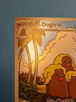 Pokemon Scarlet & Violet Surging Sparks Alolan Dugtrio 208/191 Illustration Rare - Image 3