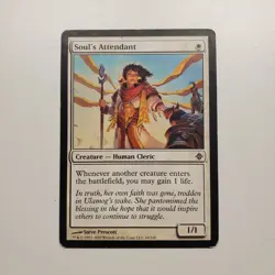 MTG Magic Soul's Attendant Rise of the Eldrazi MP - Image 1
