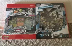 Pokemon Binder +Poster Collection Black Bolt and White Flare Sam's Club Lot of 4 - Image 2