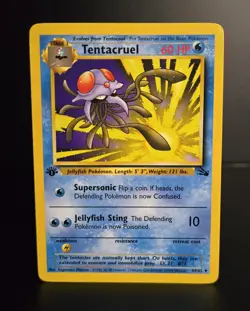 Pokemon TCG - TENTACRUEL - 1ST EDITION - 44/62 - WOTC - FOSSIL (1999) - NM - Image 1