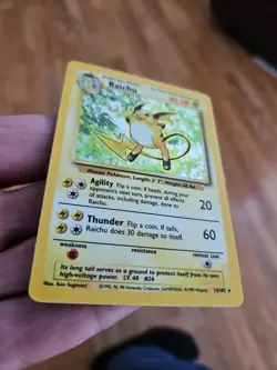 Raichu 014/102 Base Set Holo Pokemon MP - Image 2