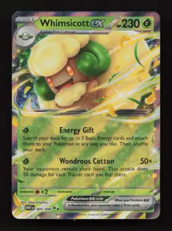 Whimsicott ex 005/086 Double Rare White Flare Pokemon Near Mint - Image 1