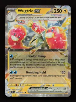 Wugtrio ex 060/162 Double Rare Temporal Forces Pokemon Near Mint - Image 1