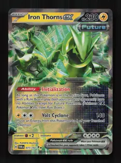 Iron Thorns ex 077/167 Double Rare Twilight Masquerade Pokemon Near Mint - Image 1
