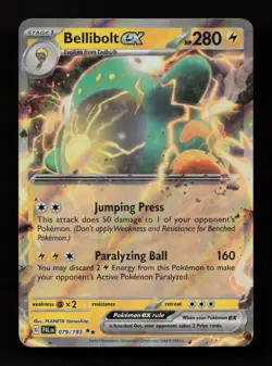 Bellibolt ex 079/193 Double Rare Paldea Evolved Pokemon Near Mint - Image 1