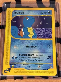 Expedition Squirtle 132/165 Pokemon 2002 Vintage Kyoko Umemoto Lightly Played - Image 1