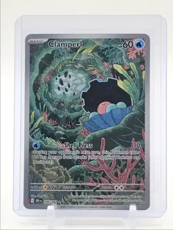 CLAMPERL 2025 POKEMON DESTINED RIVALS ILLUSTRATION RARE 195/182 Q4094 - Image 1