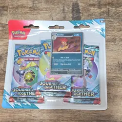 Pokemon Scarlet & Violet Journey Together 3-Pack Blister Bundle - Scrafty Promo - Image 1