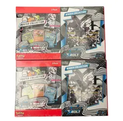Pokemon TCG White Flare Black Bolt Binder Poster Collection Sams 2 Pack - Image 1