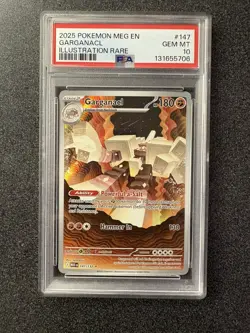 2025 Garganacl 147/132 Illustration Rare Pokemon Mega Evolution PSA 10 - Image 1