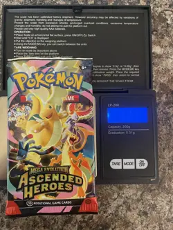 VERY HEAVY! 22.74g Pokemon TCG Ascended Heroes Booster Pack (SEALED) - Image 1