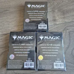 Magic the Gathering Limited Silver Plated Ingot x3 Goldmane Bolas Wildspeaker - Image 2