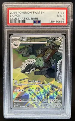 2024 Pokemon Twilight Masquerade Lairon #184/167 PSA 9 - Image 1