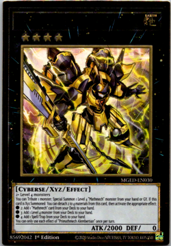 Yugioh Primathmech Alembertian - MGED-EN030 - 1st Ed. Gold Rare - NM - Image 1