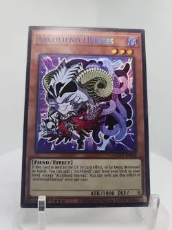 MZMU-EN066 Archfiend Heiress Chibi Art Secret Rare 1st Ed YuGiOh - Image 1