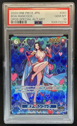 2024 One Piece Japanese Boa Hancock Special Alternate Art #OP07-051 PSA 10 - Image 1