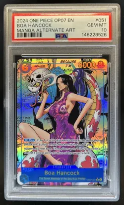 2024 One Piece 500 Years in the Future Boa Hancock Manga Art #OP07-051 PSA 10 - Image 1