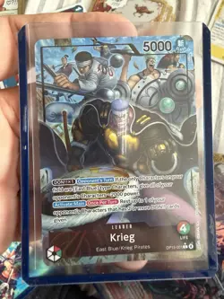 ONE PIECE ENGLISH Krieg (Alt Art) OP15-001 L Adventure on KAMI's Island - NM - Image 1