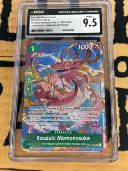 2025 ONE PIECE CCG KOUZUKI MOMONOSUKE ALTERNATE ART OP10-028 CGC 9.5 - Image 1