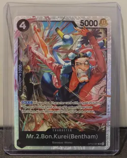 Mr.2.Bon.Kurei (Bentham) (SR) OP14-091 One Piece TCG The Azure Sea's Seven - Image 1