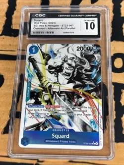 2025 One Piece Squard Ace & Newgate Alt Art Parallel CGC 10 Gem Mint Us Seller - Image 1