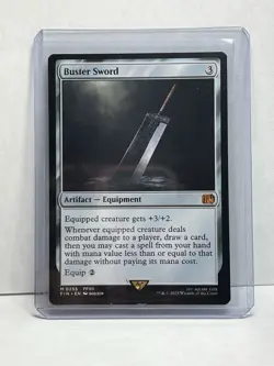 Buster Sword M0255 Final Fantasy MTG Magic the Gathering NM Regular Card - Image 1