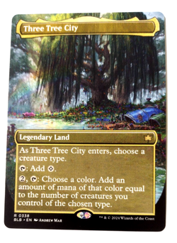 Three Tree City (Borderless) (0338) - Bloomburrow (BLB) - EN - R 0338 - Image 1