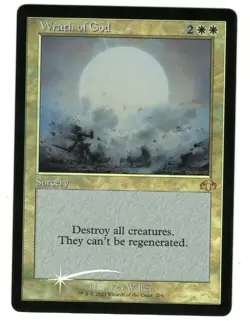 MTG Wrath of God Foil Retro Frame Dominaria Remastered Magic The Gathering TCG - Image 1