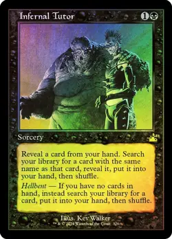 Infernal Tutor Foil Retro Ravnica Remastered NM MTG - Image 1