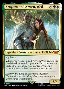 Foil Aragorn and Arwen, WedM Universes Beyond: The Lord of the Rings: - Image 1