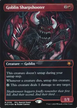 MTG: Lorwyn Eclipse Special Guest M 1036 Goblin Sharpshooter(FOIL Borderless) - Image 1