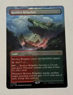 MTG Restless Ridgeline Borderless The Lost Caverns Of Ixalan NM - Image 1