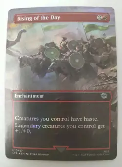 Rising Of The Day (Borderless Foil) - Lord Of The Rings - MTG NM - Image 1