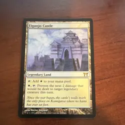 Wizards Eiganjo Castle Rare Legendary Land Champions of Kamigawa Regular MTG - Image 1