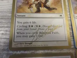 4x Renewed Faith - World Championship Deck WCD - NM/EX - English - MTG #2 - Image 2