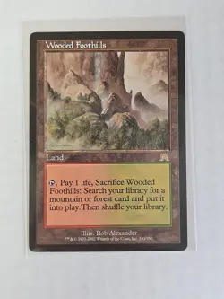 Wooded Foothills Onslaught Magic the Gathering Rare Land MTG - Image 1