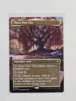 Three Tree City (Borderless) (0339) Bloomburrow Regular - Image 1