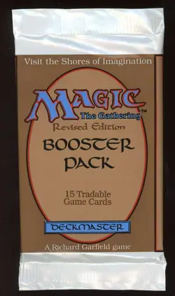 FACTORY SEALED 1994 Revised/3rd Edition MTG/Magic Booster Pack ~ Sea/VolcanicUU - Image 1