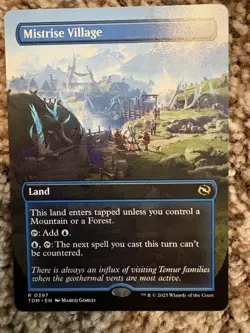 Mistrise Village (Borderless) Tarkir: Dragonstorm Regular 0397 - Image 1