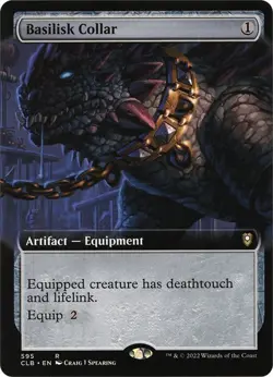 Basilisk Collar (Extended Art) [CLB - 595] - NM [Normal] TCG MTG - Image 1